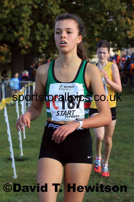 Girls under-15s 2022 Northern Cross Country Relays, Graves Park, Sheffield. Photo: David T. Hewitson/Sports for All Pics